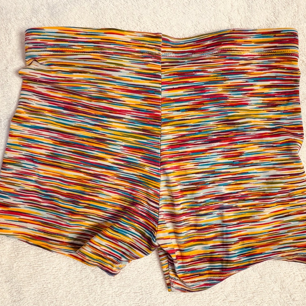 Cat & Jack Multicolor Striped Bike Shorts